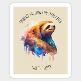 Watercolor Sloth | Motivational Quotes Sticker